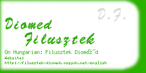 diomed filusztek business card